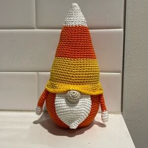 Handcrafted Candy Corn Gnome Holiday Halloween Fall Decor Amigurui Crochet